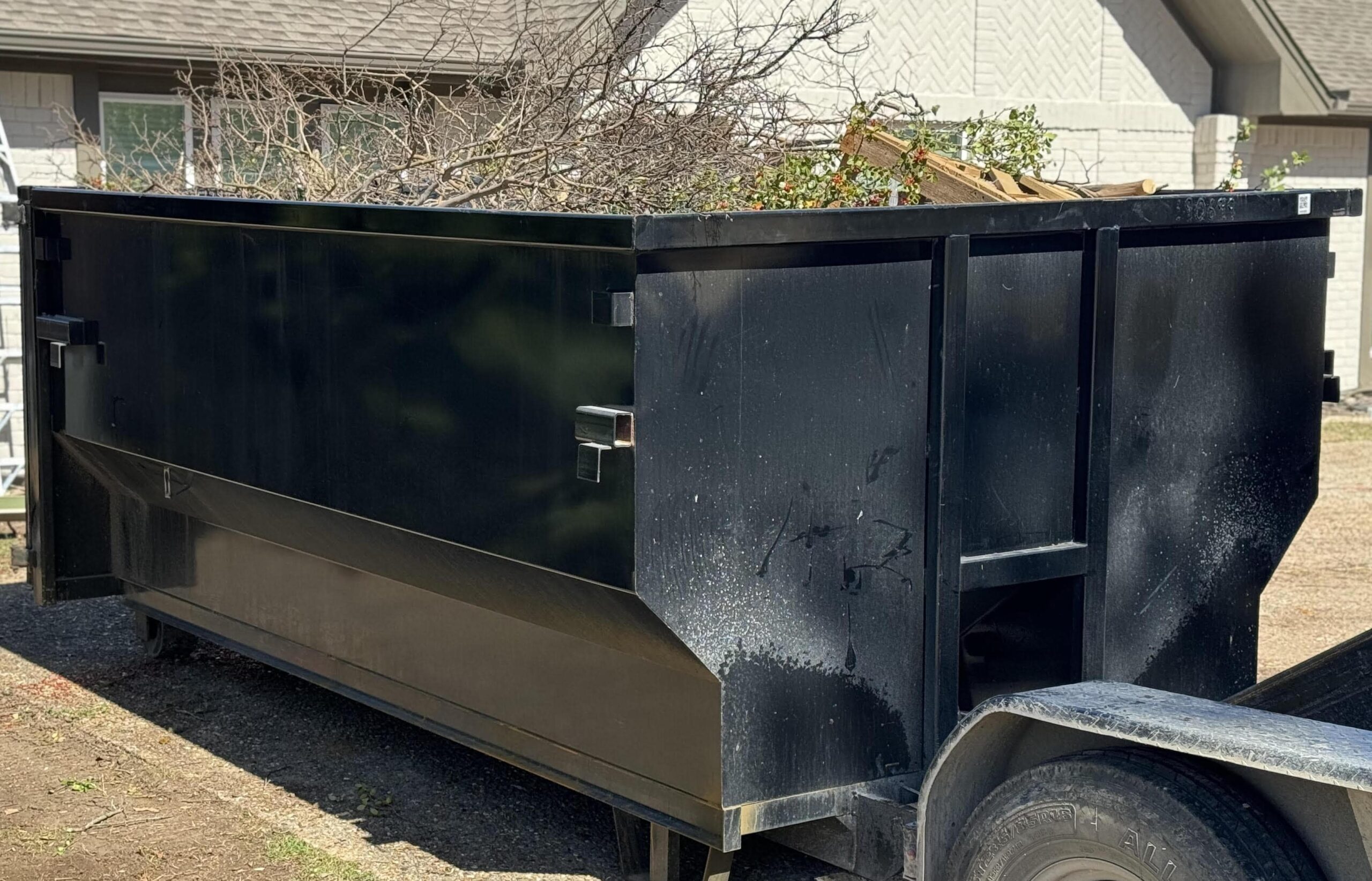 Landscape dumpster rental in Dallas, TX